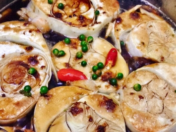 Cách làm Củ hủ dừa kho tiêu xanh